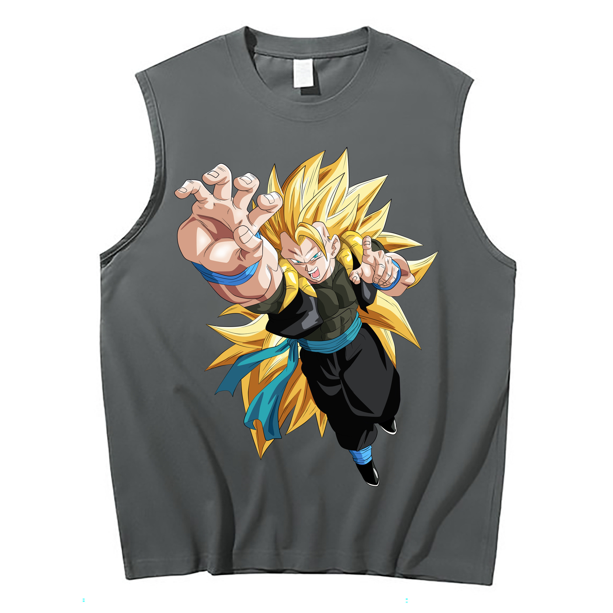 （画像用） ドラゴンボール ベジータ四世（Bejīta Yonsei）DRAGON BALL Vegeta IV コットン100％タンクトップ（フロントプリント）